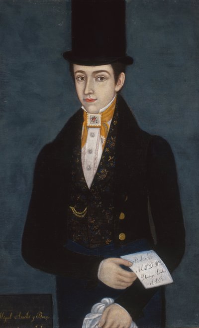 Ritratto di Miguel Arochi y Baeza da José María Estrada